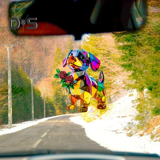 1/2 шт. Автомобильные подвески с шнурком, легко подвешиваются, цветные хрустальные украшения, сверкающие акриловые украшения, подвески в виде ежика