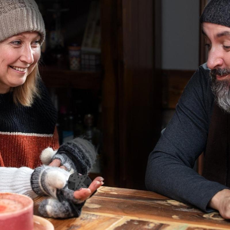 Шестигранные кубики с закругленными углами оптом, упаковка из 10 штук, 16 мм D6 акриловые кубики-кубики для настольных игр с большими точками для детей и взрослых