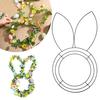 Пасхальный венок рамка в форме кролика, яйца, моркови, металлическая проволочная форма, проволочная рамка для венка своими руками, пасхальные венки, гирлянды, домашний весенний декор