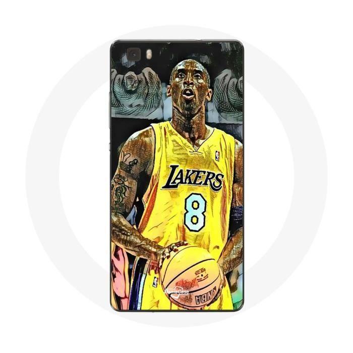 Чехол для Huawei P8 Lite Kobe Bryant Dunk Lakers 8 NBA Черный