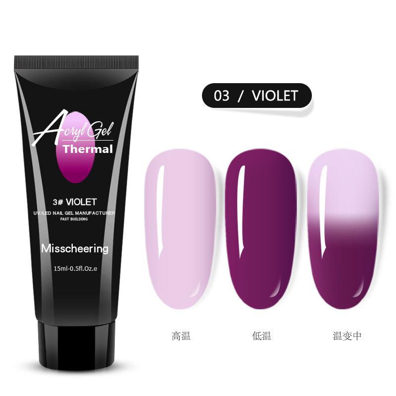 Nail Art Термостойкий Кристаллический Клей для Наращивания, Крем Для Быстрого Наращивания Ногтей, Твердый Кристаллический Клей Без Бумаги 15 Мл