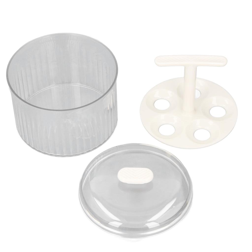 Extruded Meatball Maker with Lid 5 Hole Manual Press Transparent Meatball Maker for Home Kitchen