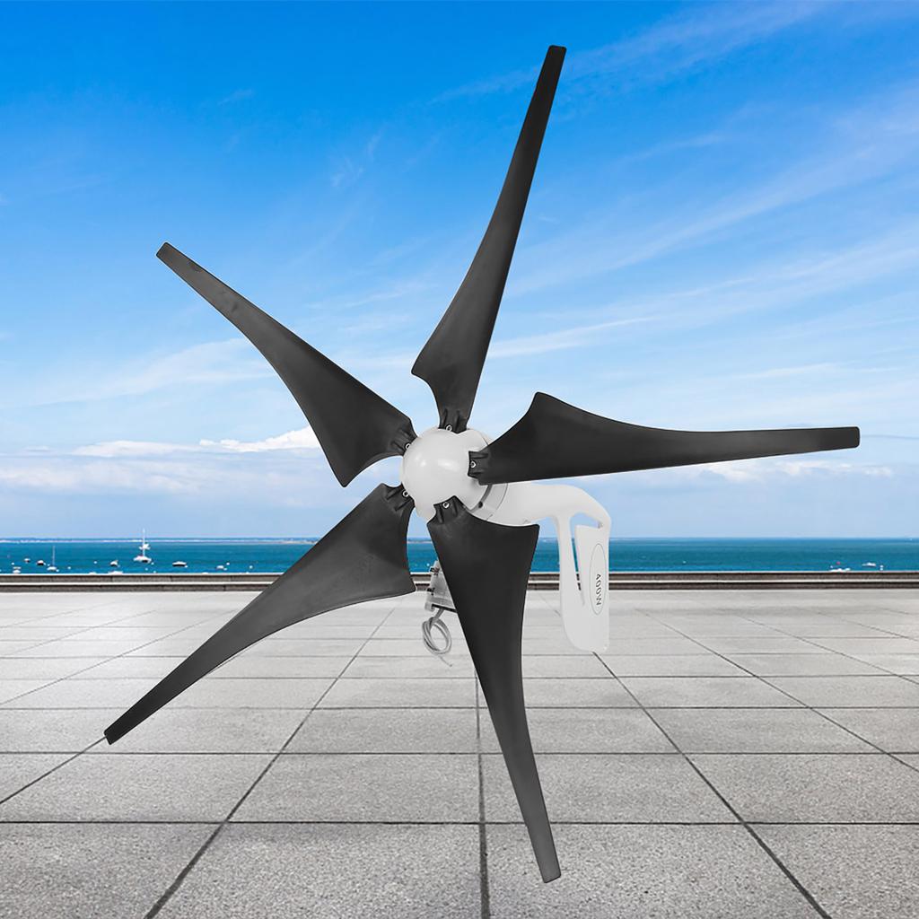 Wind Turbine Generator Five Wind Blades 400W Wind Controller for Home  Camping