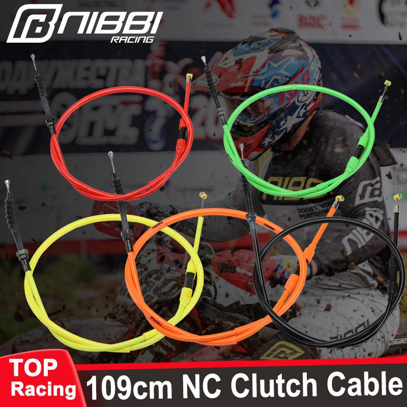 NIBBI Motorcycle Throttle Clutch Cable 109cm Stainless Steel Wire NC Clutch Line For NC Engine110CC-250CC Dirt Bike Motocross