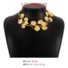 Exaggerated Vintage Women Leaf Pendant Neck Jewelry Chain Necklace Choker Necklace