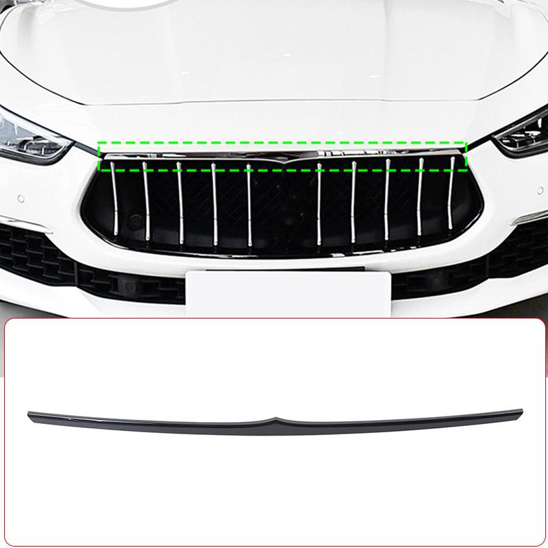 АБС-пластик Углеродное волокно Для Maserati Ghibli 2018-2026 Автомобильные Декоративные Накладки на Передний Капот Полоски на Решетку Радиатора Наклейка Автоаксессуары