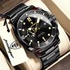 POEDAGAR Top Trendy Quartz Man Watch Waterproof Luminous Date Luxury Men's Watches Stainless Steel Business Man Wristwatch Reloj