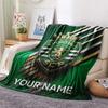 Custom Name Sporting CP Flannel Blanket, High quality Comfortable for All Seasons, Home Decor, Warmth and Comfort