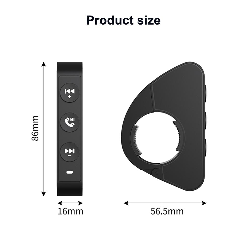 Wireless Bluetooth Remote Button for Helmet Earphone Motorcycle/Bike Handlebar Media Controller Steering Wheel Remote Control