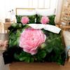 Комплект постельного белья с розовыми цветами, 3 предмета, 2 пододеяльника, комплект постельного белья размера «king size», пододеяльник с наволочкой, двуспальная кровать размера «queen full single» с гвоздикой