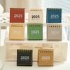 2025 Mini Desk Calendar Standing Flip Desktop Calendar Daily Scheduler for Planning Organizing Home School Office Table Decoration