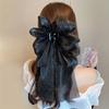 Large Elegant Butterfly Bow Hair Clip for Women and Girls - Suitable for Valentine's Day, Sweet Solid Color, Durable Plastic, One Piece KTY