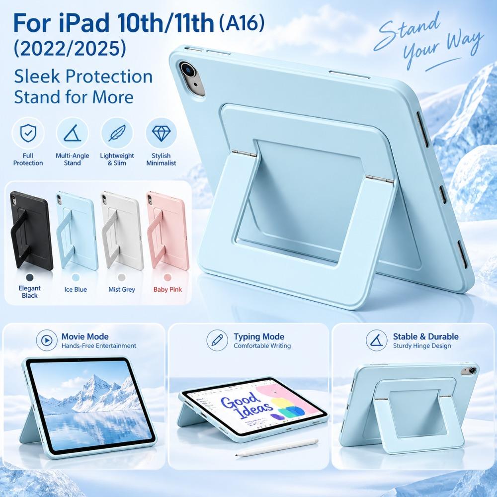 Anti Scratch Stand Cover with Stand Tablet Sleeve for iPad10/11th (2022/2025)