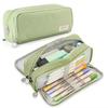 Multilayers Pencil Case 3/4 Compartment Stationery Storage Pouch  for Office School Supplies