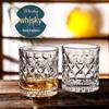 ZISIZ Handmade Crystal Whiskey Glass Set