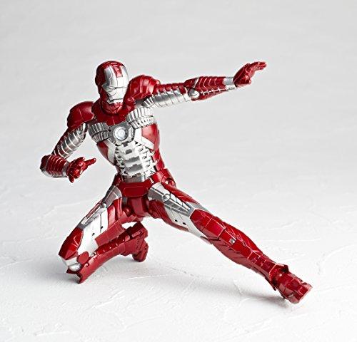 Наследие Revoltech Железный человек 2 Железный человек Марк V Прибл.. 155 мм ABS и ПВХ Раскрашенная фигурка LR-024 [Параллельный импорт]