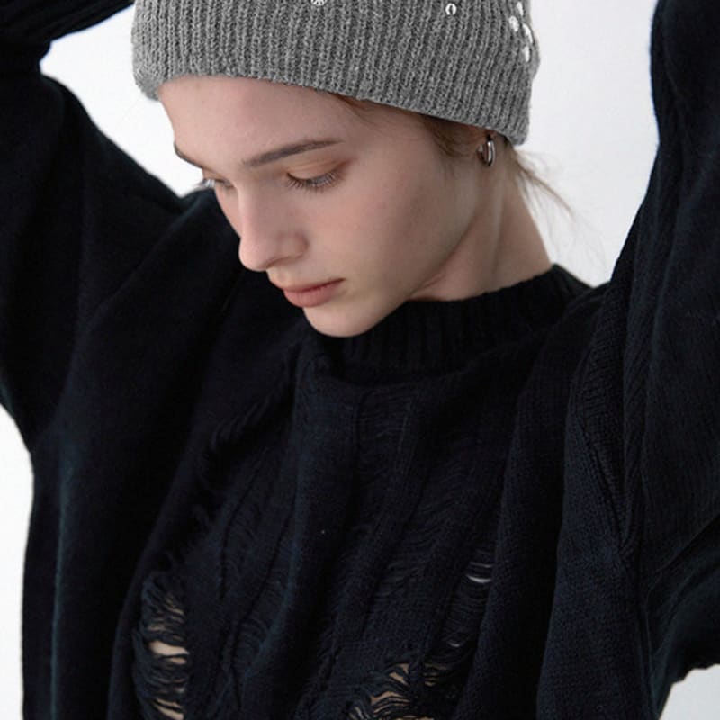 Marchen Stud вязаная повязка для волос_3 цвета