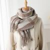 Imitation Cashmere Literary Plaid Warm Shawl Scarf Autumn And Winter Fashion Atmosphere Couple Versatile Fringed Scarf