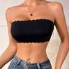 Women Seamless Invisible Underwear Sexy Strapless Bra Effective Slip-proof One-piece Bralette Waves Ice Silk Top Smooth Lingerie