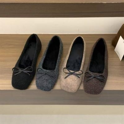 Замшевые туфли с квадратным бантом женские, ранняя весна, новый нежный вечерний бриз, туфли Мэри Джейн Дуду, женская юбка