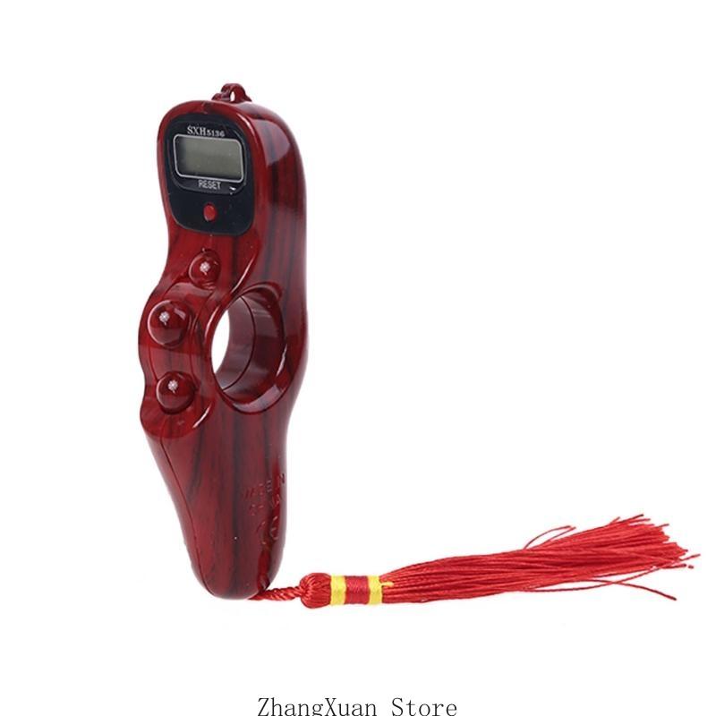 Muslim Prayer Bead Decompression Toy with Beads Rotating Digital Counter 3XUF