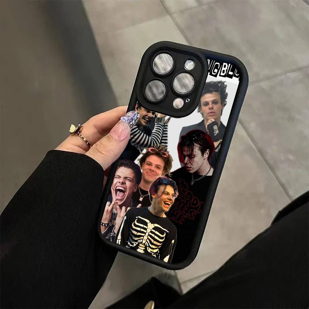 Yungblud Lowlife Для iPhone 17 16 15 14 13 12 11 Pro Max Plus Черный Чехол из ТПУ с Полным Покрытием Ударопрочный