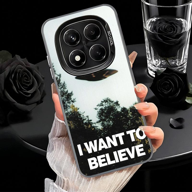 Мягкий чехол для телефона X-Files Я хочу верить для Xiaomi Redmi Note 13 14 15 Pro Plus 12S 12 11S 11 11T 10S 10 Ударопрочный чехол