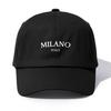 1 шт. Бейсболка с принтом MILANO для взрослыхМинималистичный Ретро Стиль Повседневная Мягкая Регулируемая Кепка ПапыИдеально В Качестве Подарка