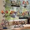 Colorful Bird & Flower Acrylic Home Ornaments