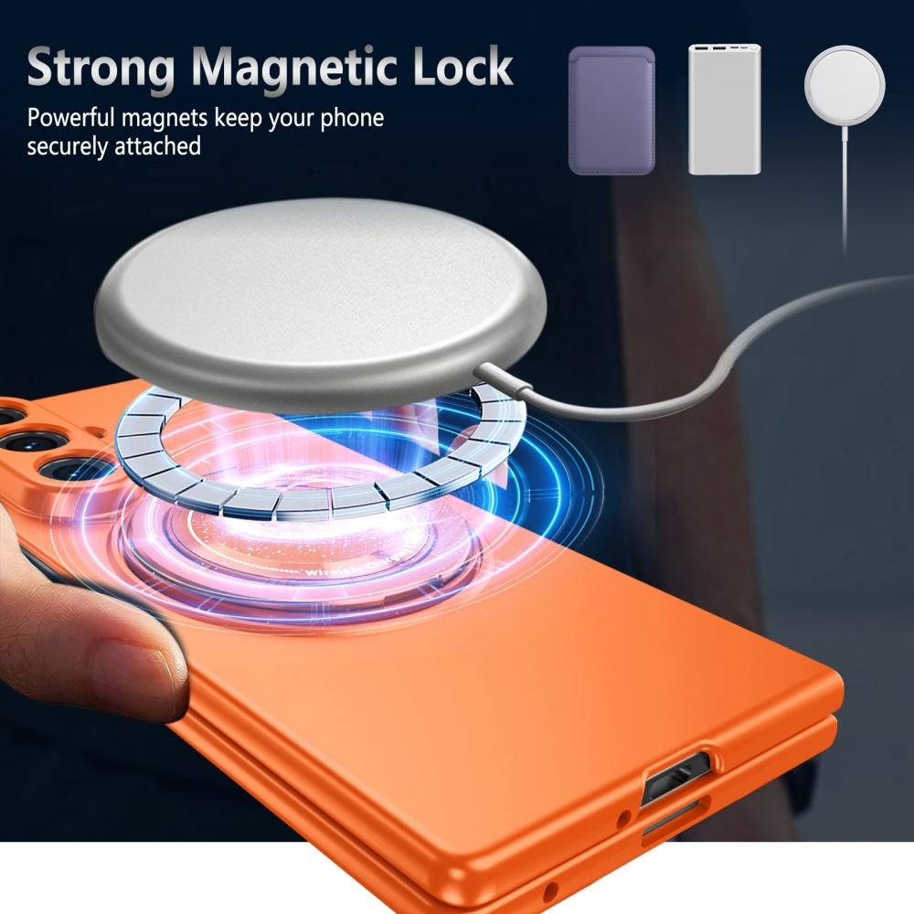 Luxury Military Armor Solid Color Magnetic 360 Bracket Phone Case For Samsung Z Fold 8 7 6 5 4 3 ZFold8Ultra for Magsafe Cover