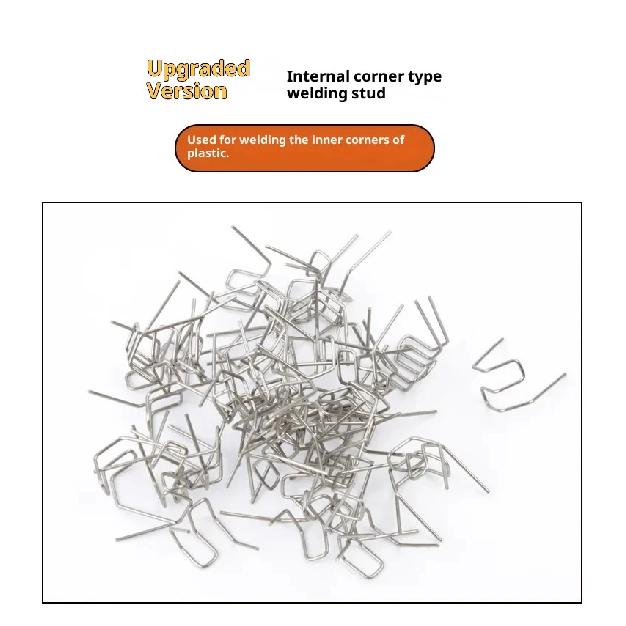 100-600Pcs Auto Plastic Repair Welding Nails Car Bumper Repair Welded Stud Precut Wave Nails Machine Welding Hot Stapler