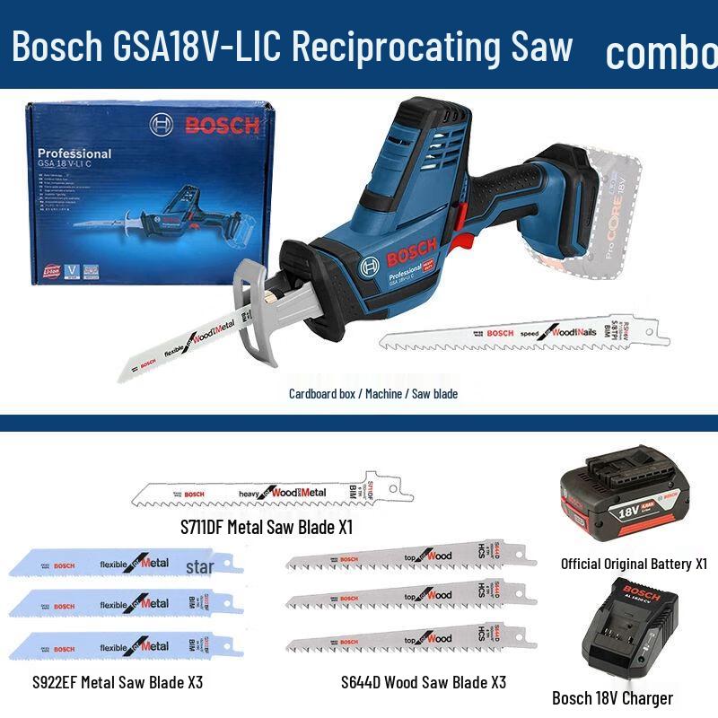 Bosch Brushless Corded Reciprocating Saw CN plug (adapter included)