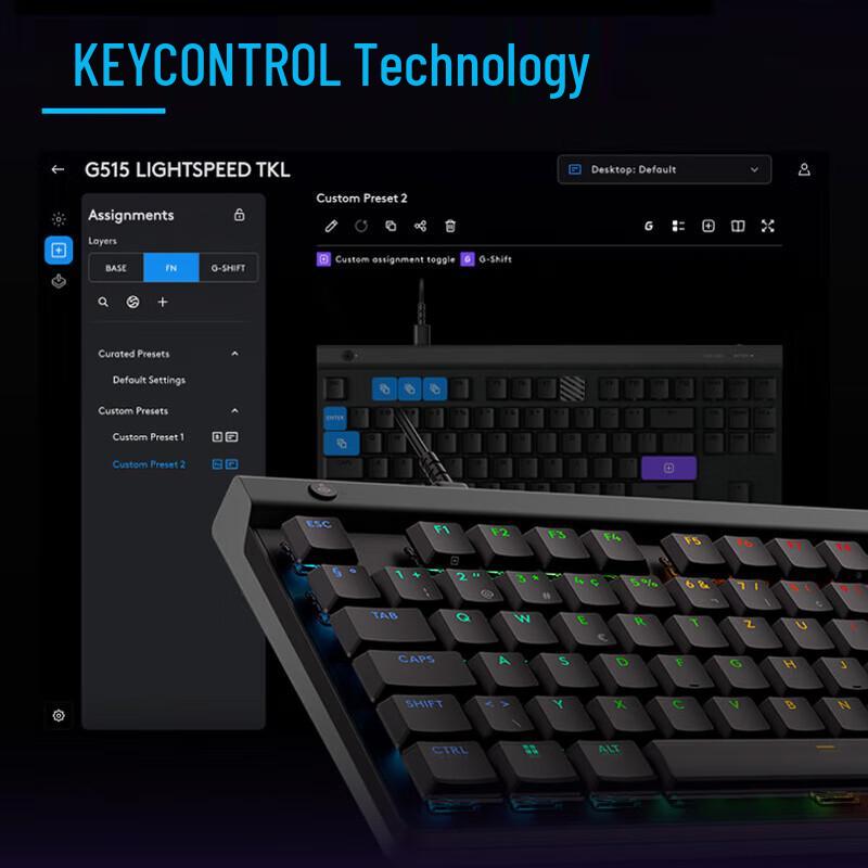 Игровая проводная клавиатура Logitech G G515 TKL с низкопрофильными клавишами