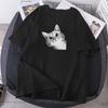 Oversize Lady Clothing Fashion Short Sleeve Kawaii Cats T-shirts Woman Hip Hop 2023 Tees Summer Round Neck Camisetas Tops