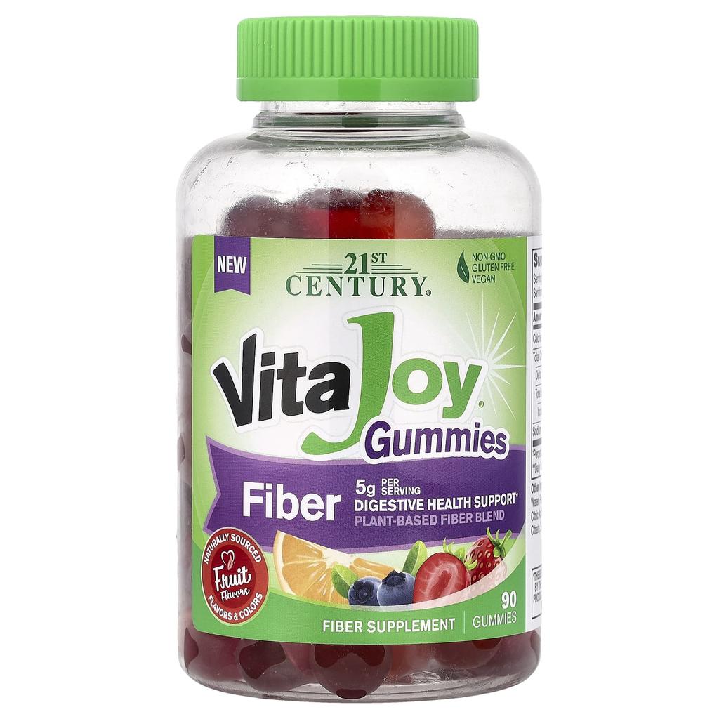 21st Century Vitajoy® Gummies, Fiber, Fruit, 90 Gummies