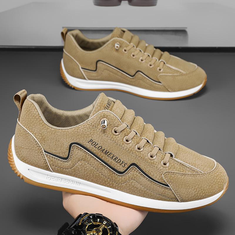 2024Новая мужская обувь, модные кроссовки, высококачественная кожаная повседневная обувь для мужчин, легкая удобная спортивная обувь для бега, теннисная обувь