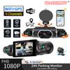 4Lens WIFI 360°Camera 1080P DashCam for Cars GPS Video Recorder Car Dvr Rear View Camera Night Vision Parking Monitor Black Box