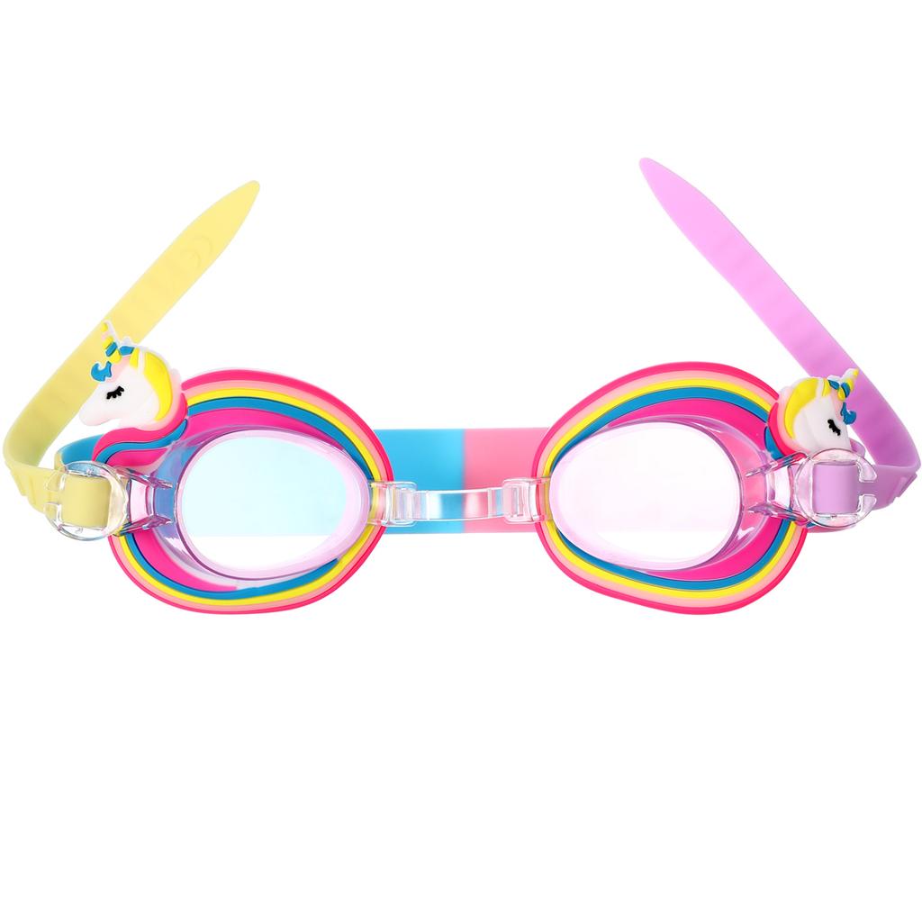 Детские очки для плавания с защитой от запотевания, детские очки для плавания, очки с мультяшным единорогом для малышей, детские очки для плавания