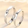 2pc Mountain League Sun Moon Couple Ring Female Jewelry Fashion Style Commemorative Gift Wedding Engagement Ring