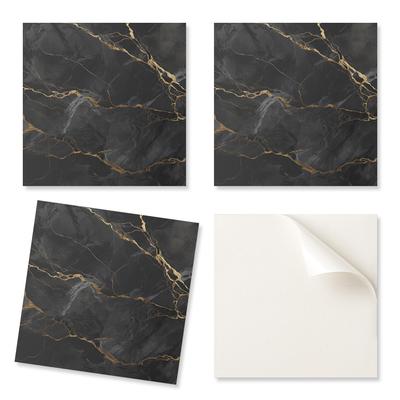 Dekoracyjne Kafelki Ścienne Samoprzylepne Winyl Elegancki Marmur Z Żyłkami 9X30X30 Cm
