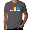 LGBT COLOR PANTONE PALLETE PANSEXUAL COMMUNITY DESIGN TShirt Urban Casual Loose Fit Tee