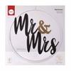 Wooden Decoration 30 Cm - Mr&Mrs