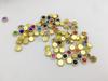 8/10/12mm Double Flower Water Diamond Crystal Flat Back Glass Sewing Garment Shoe Bag Nail Art Multi-color
