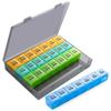Large Monthly Pill Box Case Organiser Tablets Organizer Box 28 Days Dust-Proof Vitamin Medicine Supplement Container for Family