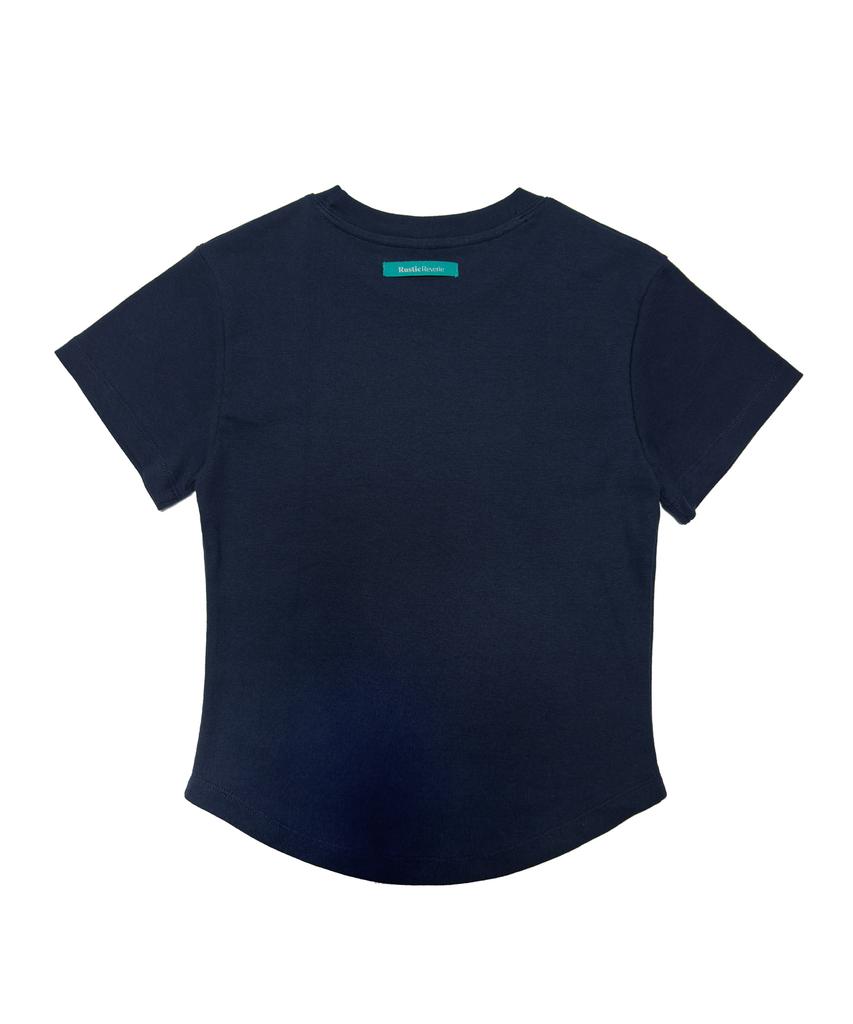 RUSTIC REVERIE Rustic Essential Slim T-Shirt [Navy]