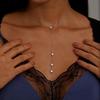 Sexy Exquisit Rhinestones Fine Chains Pendant Necklaces for Women Ladies Fashion Classic Charm Long Necklaces Party Jewelry Gift