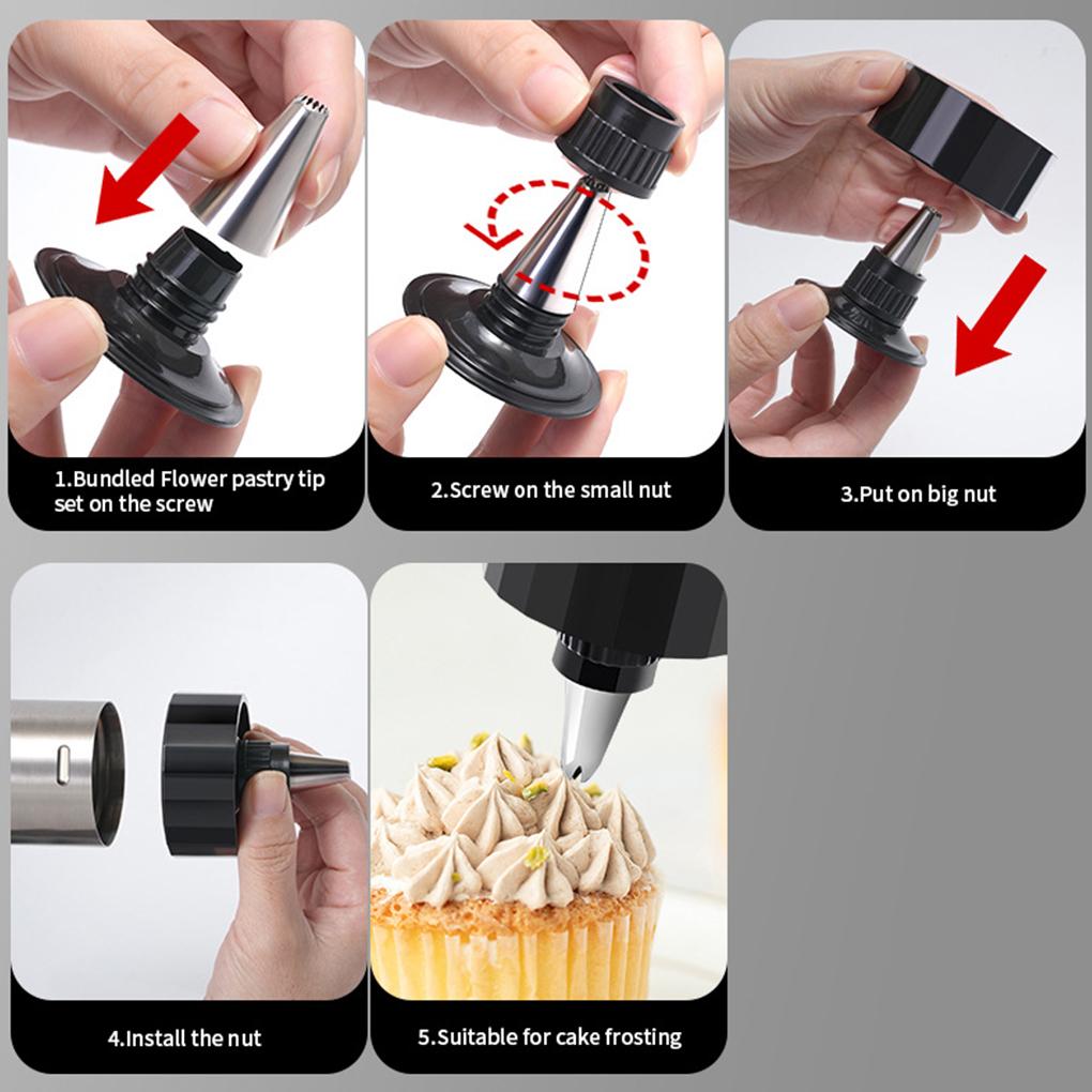 Cookie Maker For Baking With Food-Grade Stainless Steel Electric Cookie Press Gun Cookie Presses