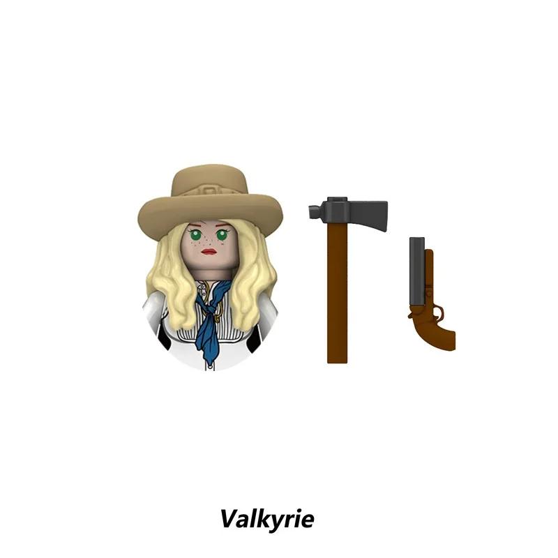 Детские игрушки, мультяшные фигурки, американский ковбой в стиле вестерн, миниатюрное оружие, конструктор, строительные блоки, подарки на праздники для мальчиков.