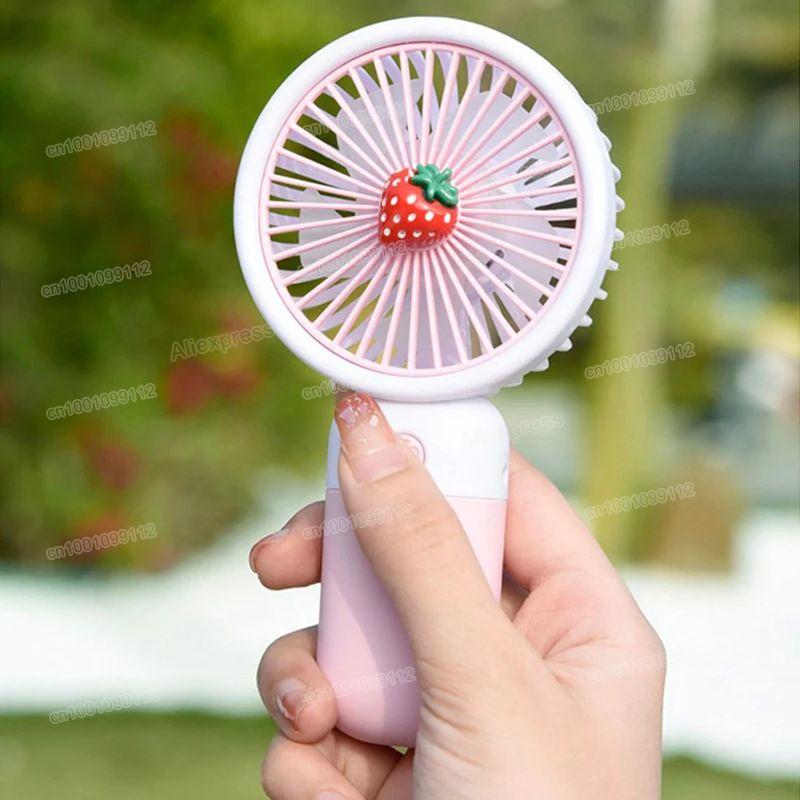 USB Mini Wind Power Handheld Fan Convenient And Ultra-quiet Fan High Quality Portable Student Office Cute Small Cooling Fans