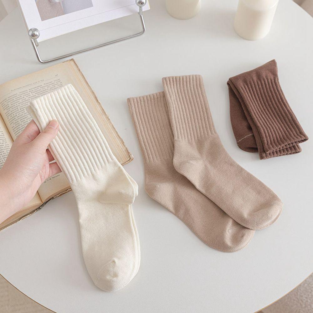 Socks Autumn and Winter Casual Socks Female Cotton Hosiery Tube Socks Women Socks Striped Socks